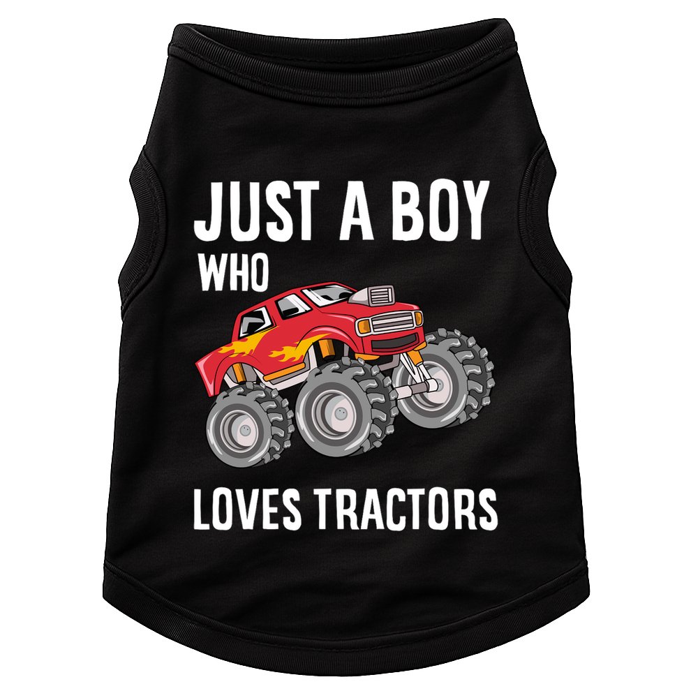 Just A Boy Who Loves Tractors Gift Doggie Tank