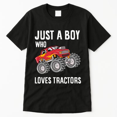 Just A Boy Who Loves Tractors Gift Tall T-Shirt