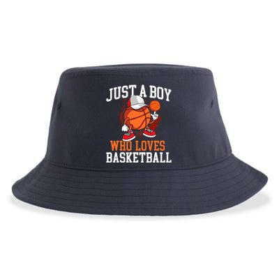 Just A Boy Who Loves Basketball - Player Hoops Sustainable Bucket Hat