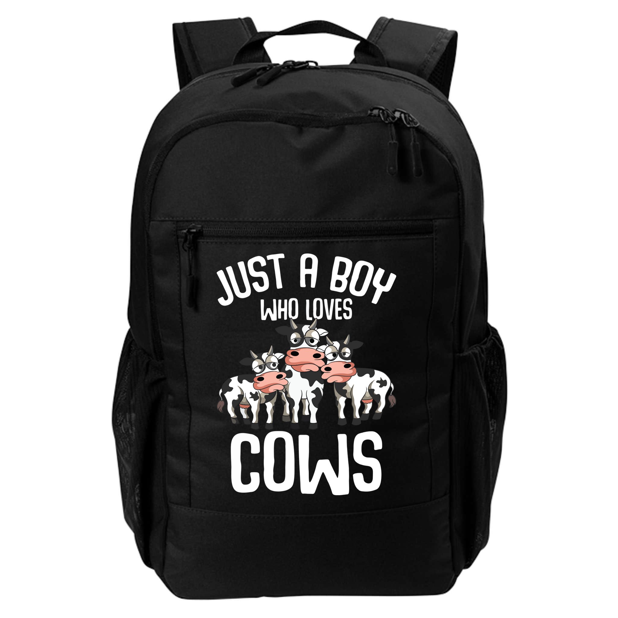 Just A Boy Who Loves Cows Farmers Cow Backpack