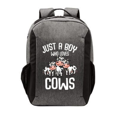 Just A Boy Who Loves Cows Farmers Cow Vector Backpack