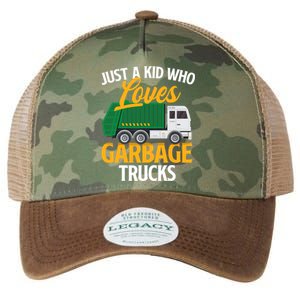 Just A Boy / Girl Who Loves Garbage Trucks Trash Dump Truck Lover Legacy Tie Dye Trucker Hat