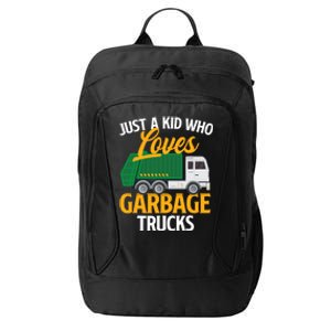 Just A Boy / Girl Who Loves Garbage Trucks Trash Dump Truck Lover City Backpack