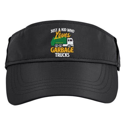 Just A Boy / Girl Who Loves Garbage Trucks Trash Dump Truck Lover Adult Drive Performance Visor