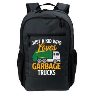 Just A Boy / Girl Who Loves Garbage Trucks Trash Dump Truck Lover Daily Commute Backpack