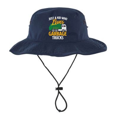 Just A Boy / Girl Who Loves Garbage Trucks Trash Dump Truck Lover Legacy Cool Fit Booney Bucket Hat