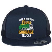 Just A Boy / Girl Who Loves Garbage Trucks Trash Dump Truck Lover Flat Bill Trucker Hat