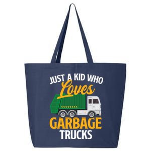 Just A Boy / Girl Who Loves Garbage Trucks Trash Dump Truck Lover 25L Jumbo Tote