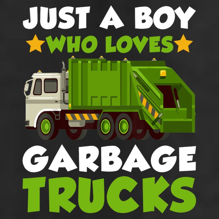 Just A Boy Who Loves Garbage Trucks Lover Trucker Adult Drive Performance Visor