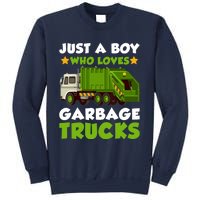 Just A Boy Who Loves Garbage Trucks Lover Trucker Sweatshirt