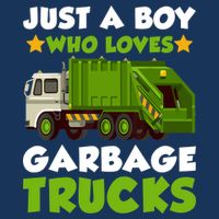 Just A Boy Who Loves Garbage Trucks Lover Trucker Sustainable Bucket Hat