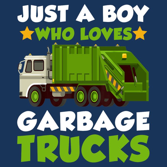 Just A Boy Who Loves Garbage Trucks Lover Trucker Sustainable Bucket Hat