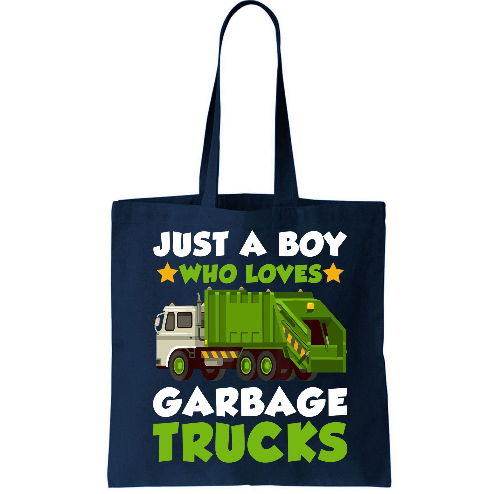 Just A Boy Who Loves Garbage Trucks Lover Trucker Bag