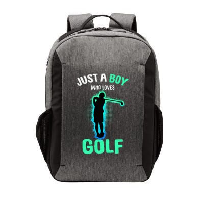 Just A Boy Who Loves Golf Club Golfer Vector Backpack