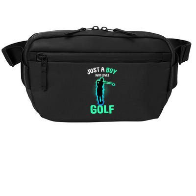 Just A Boy Who Loves Golf Club Golfer Crossbody Pack