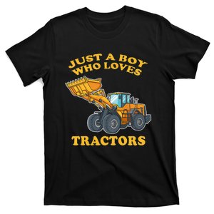 JUST A BOY WHO LOVES DUMP TRACTORS T-Shirt