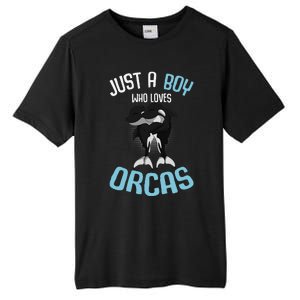 Just A Boy Who Loves Orcas Killer Whale Tall Fusion ChromaSoft Performance T-Shirt