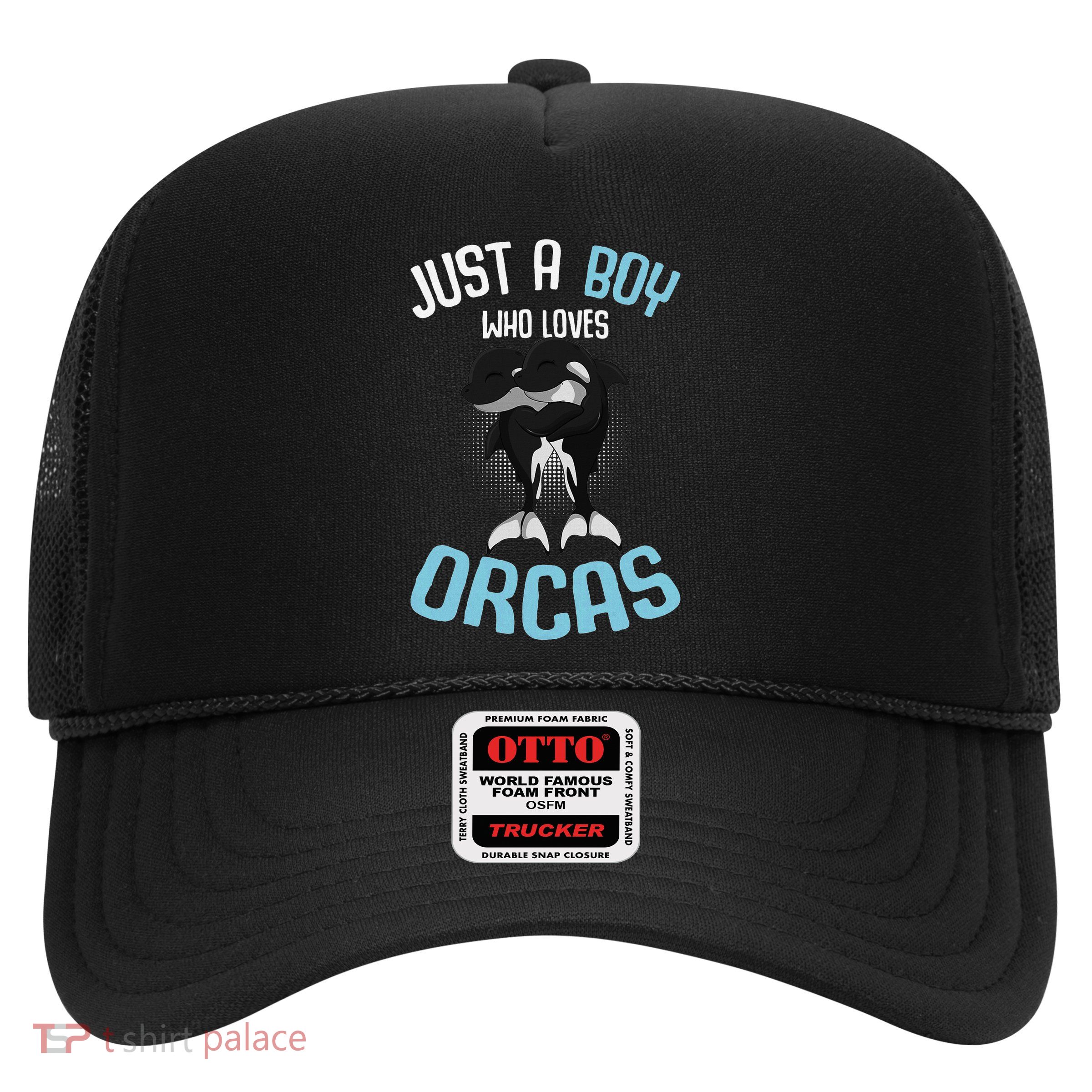Just A Boy Who Loves Orcas Killer Whale Trucker Hat