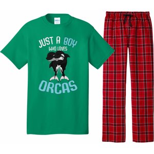 Just A Boy Who Loves Orcas Killer Whale Pajama Set