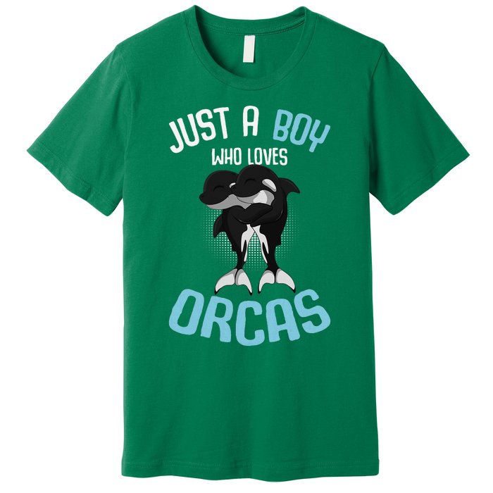 Just A Boy Who Loves Orcas Killer Whale Premium T-Shirt