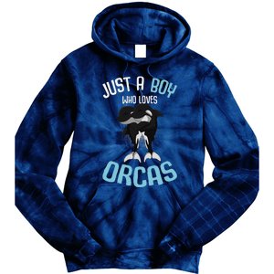 Just A Boy Who Loves Orcas Killer Whale Tie Dye Hoodie