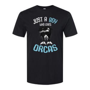 Just A Boy Who Loves Orcas Killer Whale Softstyle CVC T-Shirt