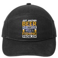 Just Another Beer Drinker With A Fishing Problem Angeln 7-Panel Snapback Hat