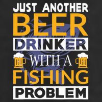Just Another Beer Drinker With A Fishing Problem Angeln 15oz Campfire Ceramic Mug
