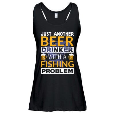 Just Another Beer Drinker With A Fishing Problem Angeln Ladies Essential Flowy Tank