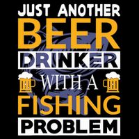Just Another Beer Drinker With A Fishing Problem Angeln 16 in Basic Backpack
