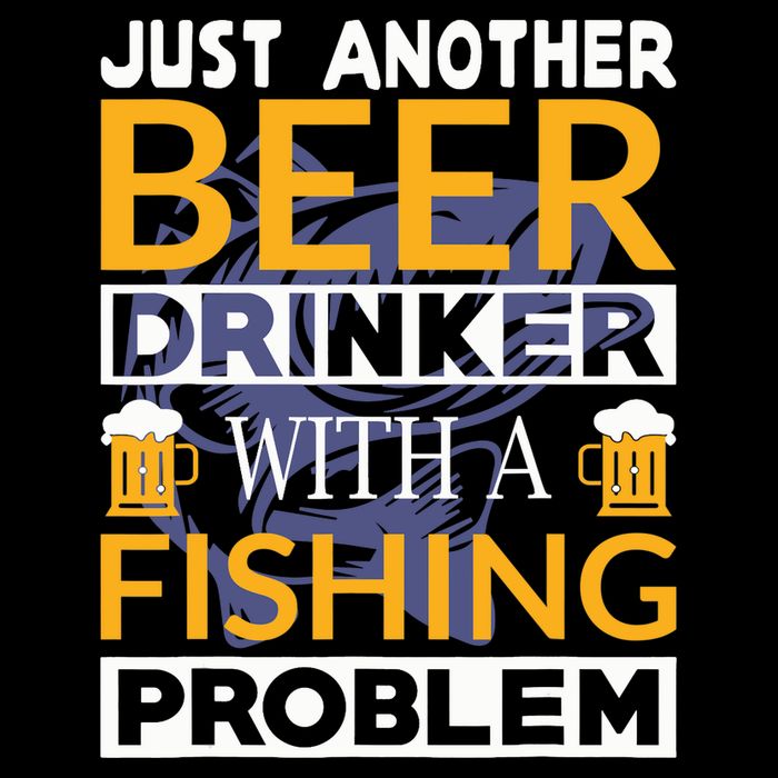 Just Another Beer Drinker With A Fishing Problem Angeln 16 in Basic Backpack