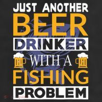 Just Another Beer Drinker With A Fishing Problem Angeln 25L Jumbo Tote