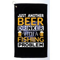 Just Another Beer Drinker With A Fishing Problem Angeln Golf Towel