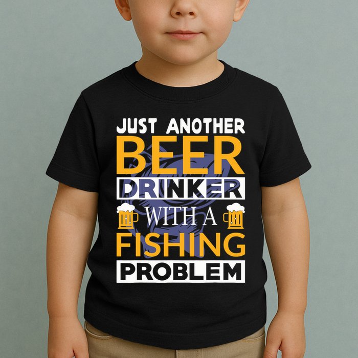 Just Another Beer Drinker With A Fishing Problem Angeln Toddler T-Shirt