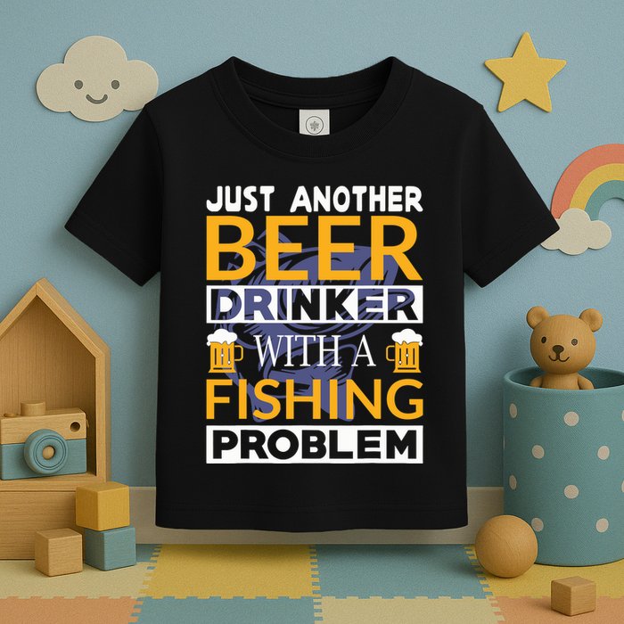 Just Another Beer Drinker With A Fishing Problem Angeln Toddler T-Shirt