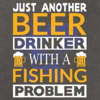 Just Another Beer Drinker With A Fishing Problem Angeln Cotton Canvas Backpack