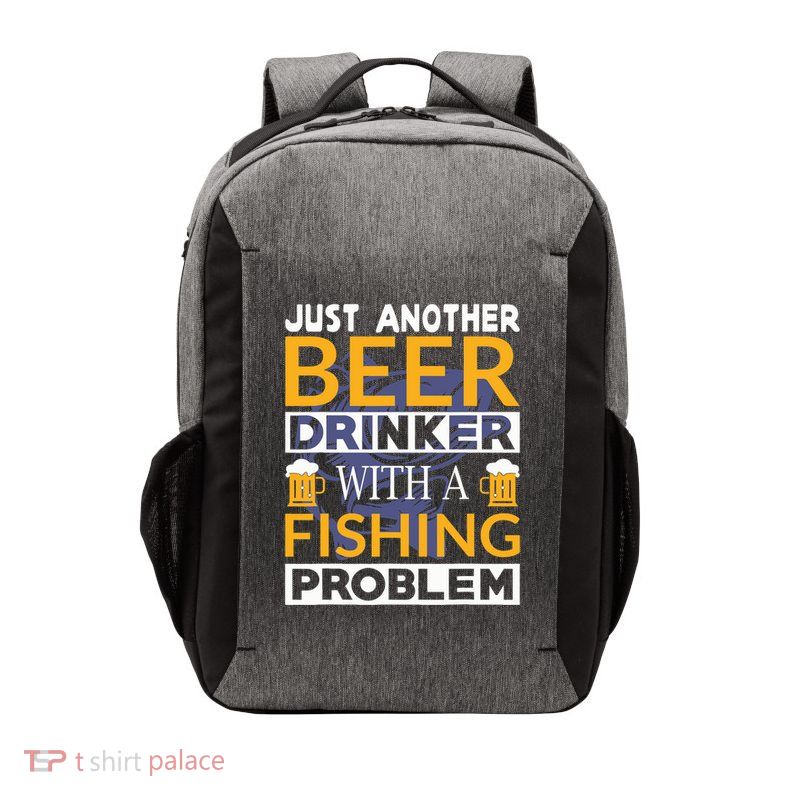 Just Another Beer Drinker With A Fishing Problem Angeln Vector Backpack
