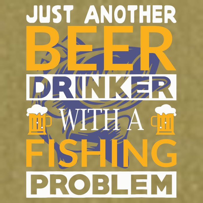 Just Another Beer Drinker With A Fishing Problem Angeln Garment-Dyed Women's Muscle Tee
