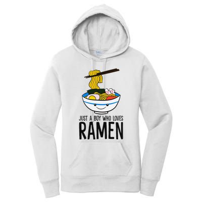 Just A Boy Who Loves Ramen Women's Pullover Hoodie