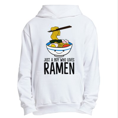 Just A Boy Who Loves Ramen Urban Pullover Hoodie