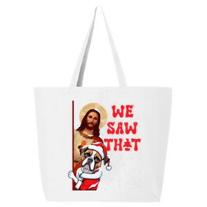 Jesus And Boxer We Saw That Funny Christmas 25L Jumbo Tote