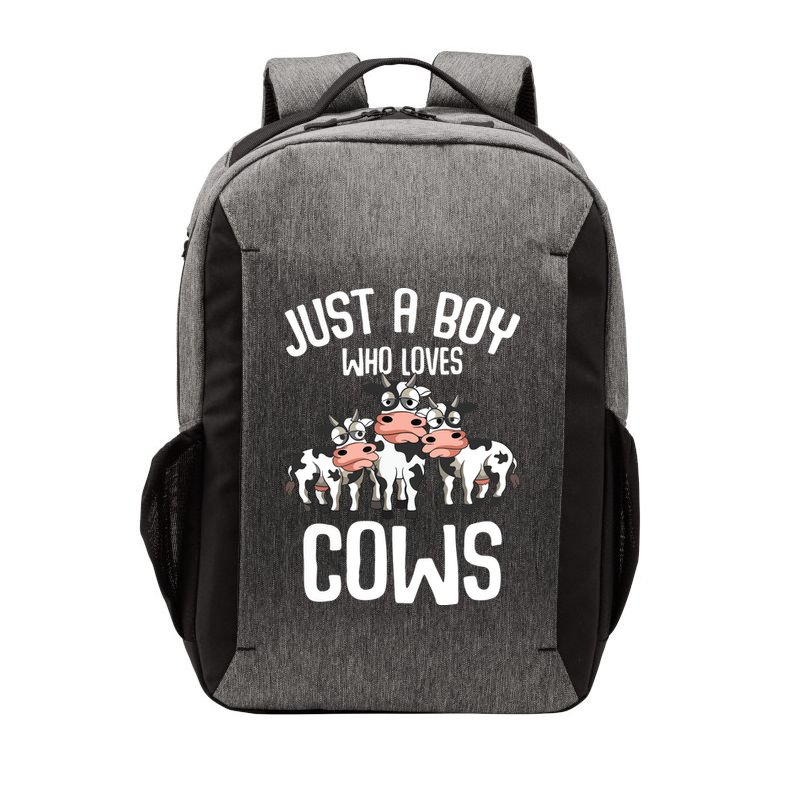 Just A Boy Who Loves Cows Farmers Cow Vector Backpack