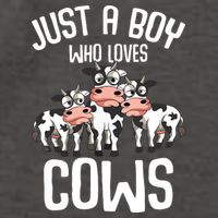 Just A Boy Who Loves Cows Farmers Cow Vector Backpack
