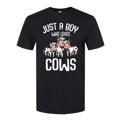 Just A Boy Who Loves Cows Farmers Cow Softstyle® CVC T-Shirt