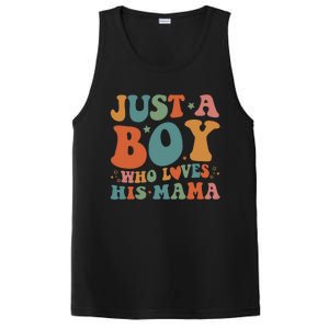 Just A Boy Who Loves His Mama Mother And Son Mothers Day PosiCharge Competitor Tank