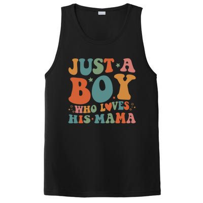 Just A Boy Who Loves His Mama Mother And Son Mothers Day PosiCharge Competitor Tank