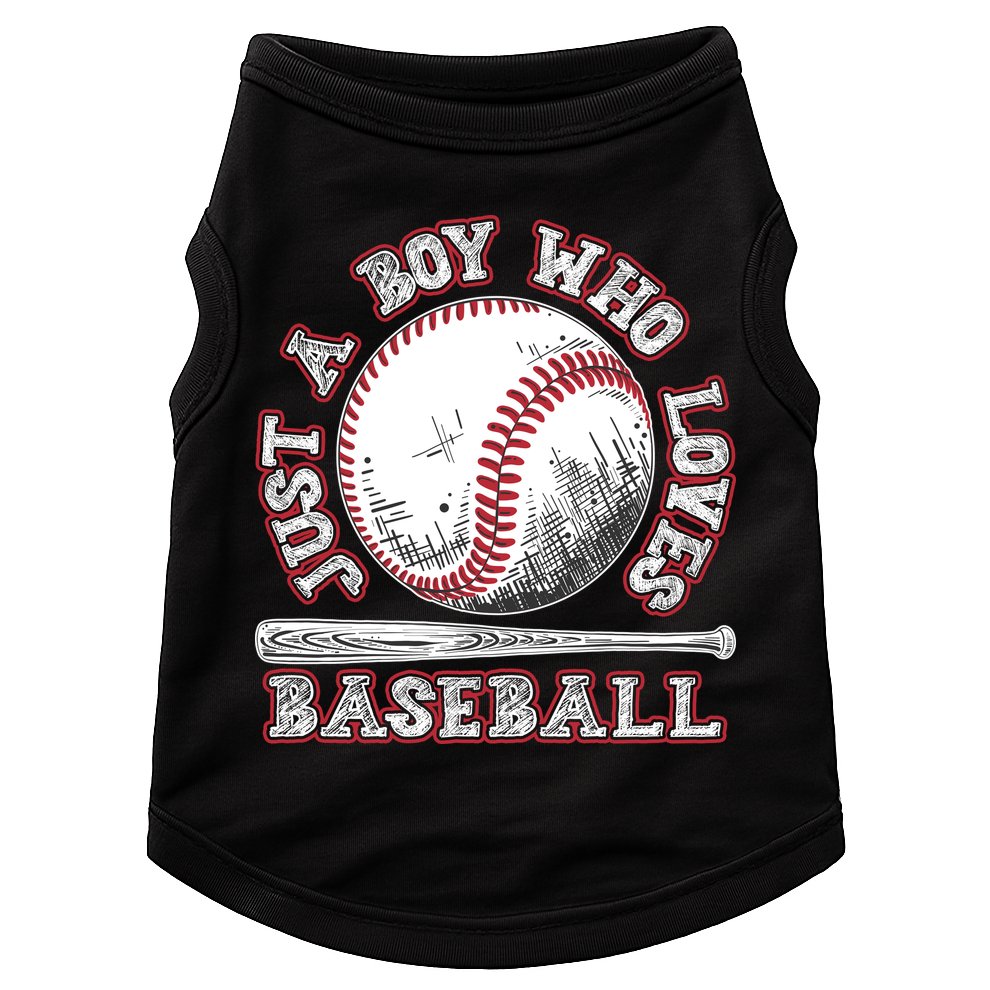 Just A Boy Who Loves Baseball Doggie Tank