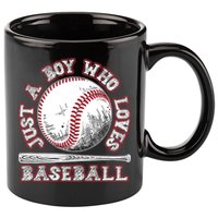 Just A Boy Who Loves Baseball 11oz C Handle Ceramic Mug