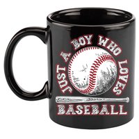 Just A Boy Who Loves Baseball 11oz C Handle Ceramic Mug