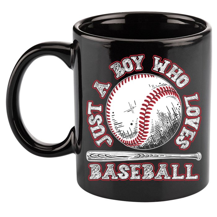 Just A Boy Who Loves Baseball 11oz C Handle Ceramic Mug